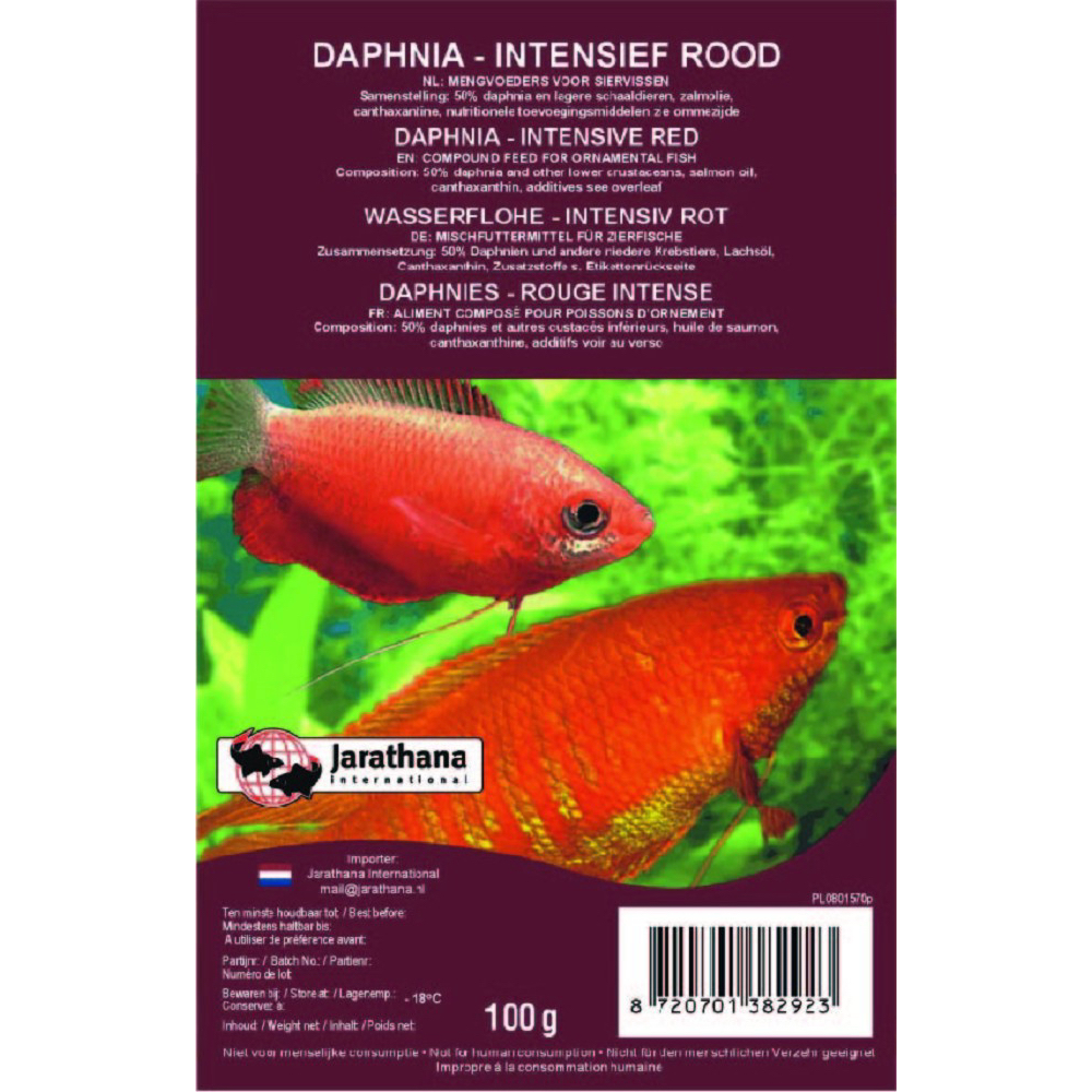 Daphnia intensive red blister 100 gram@