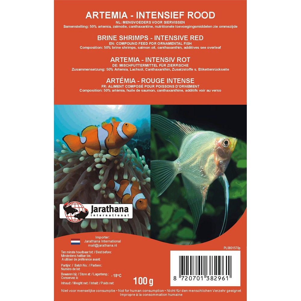 Artemia intensive red blister dpvr.
