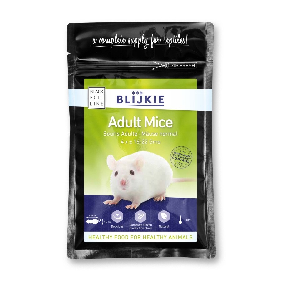 Blijkie diepvries muis volw. 16-22gr 4 s